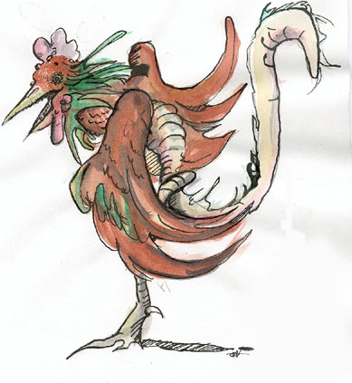 La femelle de la coquatrice est naturellemnt nomm�e poullatrice